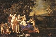 Albani  Francesco Venus Attended by Nymphs and Cupids oil on canvas